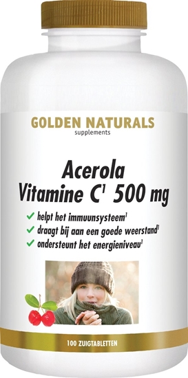 GOLDEN NATURALS ACEROLA VITAMINE C 500MG 100ST